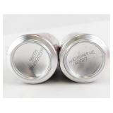 Pair of 1996 Coca-Cola Classic Santa Claus Coin Bank Cans