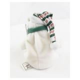 1999 Coca-Cola Collectible Polar Bear Bean Bag Plush Toy with Hat and Scarf
