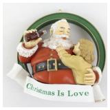 1988 Coca-Cola Santa and Child Christmas Is Love Ornament