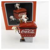 1990 Coca-Cola Ice Chest Ornament with Mice by Enesco in Box