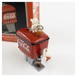 1990 Coca-Cola Ice Chest Ornament with Mice by Enesco in Box