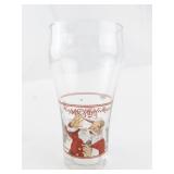 1996 Coca-Cola Classic Happy Holidays Santa Pint Glass