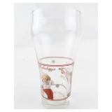 1996 Coca-Cola Classic Happy Holidays Santa Pint Glass