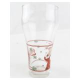 1996 Coca-Cola Classic Happy Holidays Santa Pint Glass