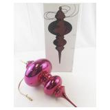 Department 56 Mercury Glass Jumbo Finial Ornament with Box