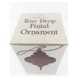 Department 56 Mercury Glass Tear Drop Finial Ornament with Box