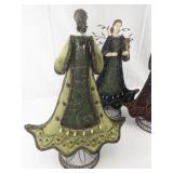Set of 3 Decorative Angel Figurines with Musical Instruments