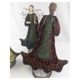 Set of 3 Decorative Angel Figurines with Musical Instruments
