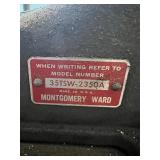 Vintage Powr-Kraft Montgomery Ward Floor Scroll Saw Model 35TSW-2350A