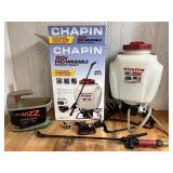 Chapin 20V Rechargeable Backpack Sprayer with Scotts Wizz Spreader
