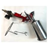 Porter-Cable BN200A Brad Nailer and Assorted HVLP Spray Guns with Accessories