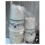 Disposable Partyware Collection with Plates, Cups, and Assorted Cutlery