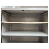 Metal Storage Cabinet with Locking Doors and Casters