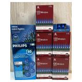 Holiday Blue String Lights and Bulbs Collection