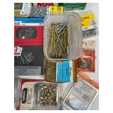 Collection of Assorted Screws, Nails, and Fasteners