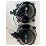 Set of 3 Heavy Duty Utility or Tractor Headlights with Protective Grilles