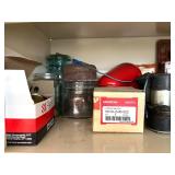 Cabinet of Assorted Automotive and Engine Parts and Components