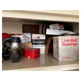 Cabinet of Assorted Automotive and Engine Parts and Components