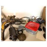 Cabinet of Assorted Automotive and Engine Parts and Components