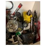 Cabinet of Assorted Automotive and Engine Parts and Components