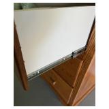 Oak 3-Drawer Chest with Wood Knobs