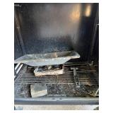 Weber Genesis Silver Gas Grill with Side Table and Storage Cabinet