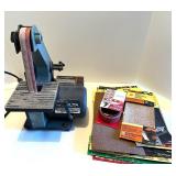 Delta 1-Inch Belt Sander Model 31-050 with Sanding Accessories