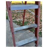 6-Foot Fiberglass Step Ladder with Metal Steps