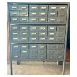 Metal Industrial Drawer Cabinet with Assorted Hardware and Organizers