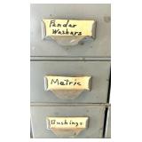 Metal Industrial Drawer Cabinet with Assorted Hardware and Organizers