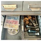 Metal Industrial Drawer Cabinet with Assorted Hardware and Organizers