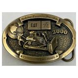 Caterpillar Commemorative Belt Buckles and Knife