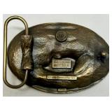 Caterpillar Commemorative Belt Buckles and Knife