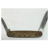 Caterpillar Commemorative Belt Buckles and Knife
