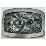 Set of 3 CAT Collectible Pewter Belt Buckles by Norscot Group