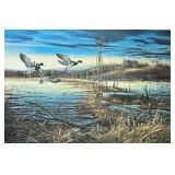 Terry Redlin Signed "Spring Run-Off" Framed Print 1981