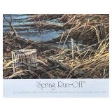 Terry Redlin Signed "Spring Run-Off" Framed Print 1981