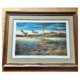 Terry Redlin Signed "Spring Run-Off" Framed Print 1981