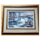 Framed Terry Redlin Whistle Stop Signed Limited Edition Print