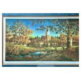 Terry Redlin Signed Limited Edition Print Sunday Morning Framed 6576/9500 with COA