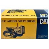 Die-cast 1:25 Caterpillar 1931 Model Sixty Diesel Tractor with Box