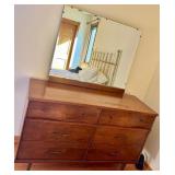 Vintage Harmony House Dresser with Mirror - 6 Drawers