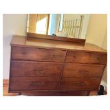 Vintage Harmony House Dresser with Mirror - 6 Drawers