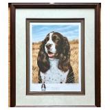 Set of 3 Framed Springer Spaniel Art Prints by Hamrick and Dvorin