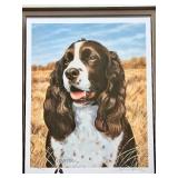Set of 3 Framed Springer Spaniel Art Prints by Hamrick and Dvorin