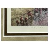 Signed and Numbered Print Grading the School House Road Framed 208/1000