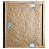 Signed and Numbered Print Grading the School House Road Framed 208/1000