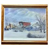 Clearing To The Bridge Framed Signed Limited Edition Print 810/1000