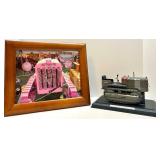 Caterpillar Twenty Track-Type Tractor Model and Framed Photo Set