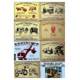 Collection of Antique Tractor and Machinery Show Brass Plaques and Badges